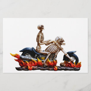 Skeleton Rider Stationery