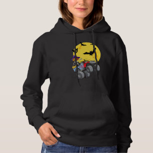 Skeleton Riding Monster Truck Halloween Kids Boys  Hoodie