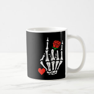 Skeleton Rock Band Punk Rocker Valentines Day Men  Coffee Mug