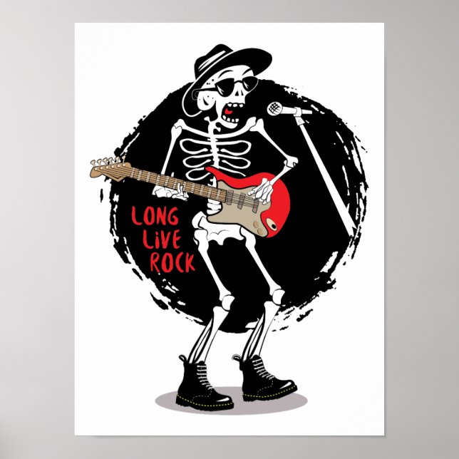 SKELETON ROCKER - LONG ROCK ET POSTER ROLL (Devant)