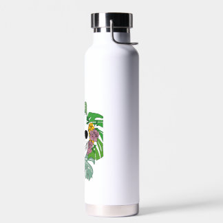 Skeleton Rose and Monstera Water Bottle