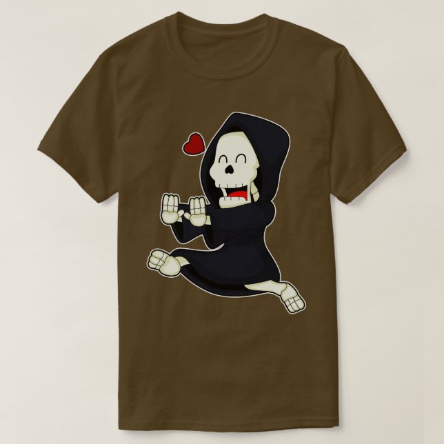 Skeleton Runner Running T-Shirt (Design Front)