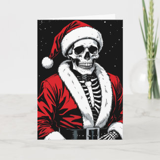 Skeleton Santa Card
