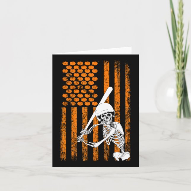 Skeleton Sell Player Fan Skeleton Halloween Sell  Card (Front)