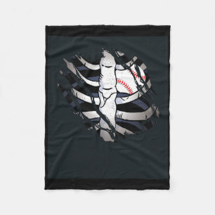 Skeleton Seoftll Heart Zombie Costume Tee  Fleece Blanket