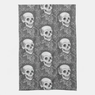 SKELETON, SERVIETTE DE CUISINE GOTHIQUE GENTLEMAN