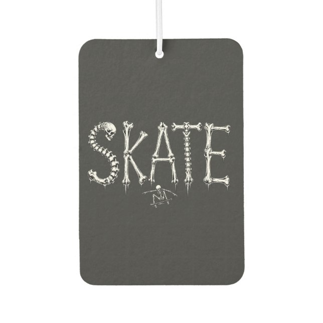 Skeleton Skate bones Air Freshener (Front)