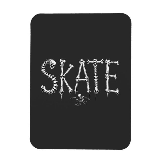 Skeleton Skate bones Magnet (Vertical)