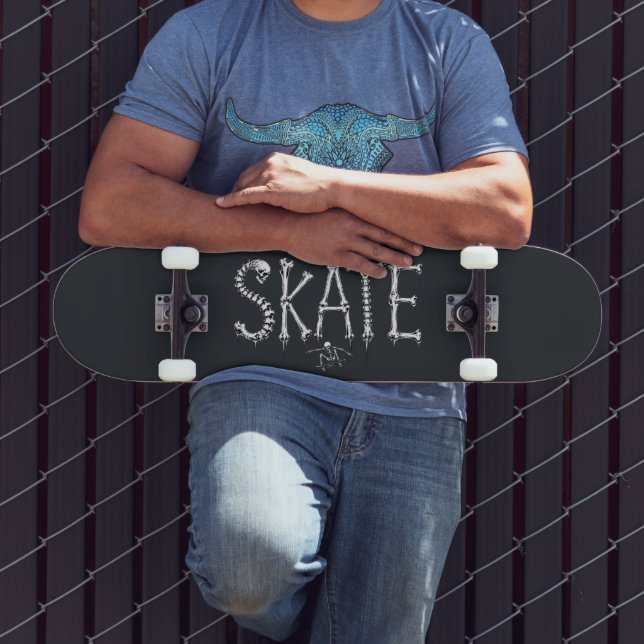 Skeleton SKATE Horror Design Skateboard (Outdoor 3)