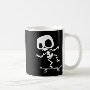 Skeleton Skateboard Halloween Costume Fun Skateboa Coffee Mug