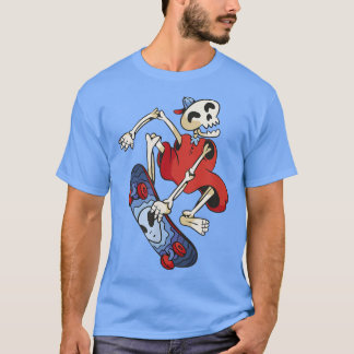 Skeleton Skateboard Skateboard T-Shirt