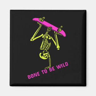 Skeleton Skateboarder Halloween Costume Mens Women Magnet