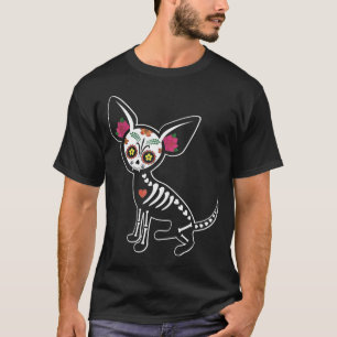 Skeleton Skull Funny Halloween Costume Gif T-Shirt