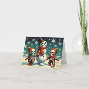 Skeleton Snow-play  Card