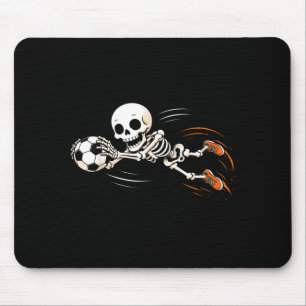 Skeleton soccer halloween goalkeeper boys kids mouse pad