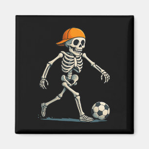 Skeleton Soccer Halloween Lazy Costume Funny Men B Magnet