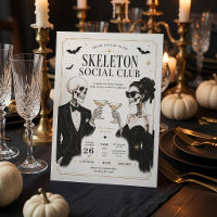 Skeleton Social Club Halloween Cocktail Party