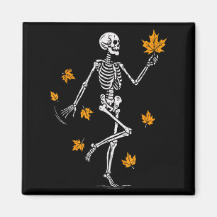 Skeleton Soky Dancing Fall Halloween Thanksgiving  Magnet