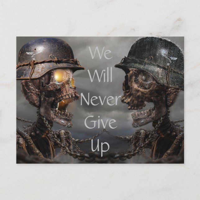 Skeleton Soldiers Postcard (Front)