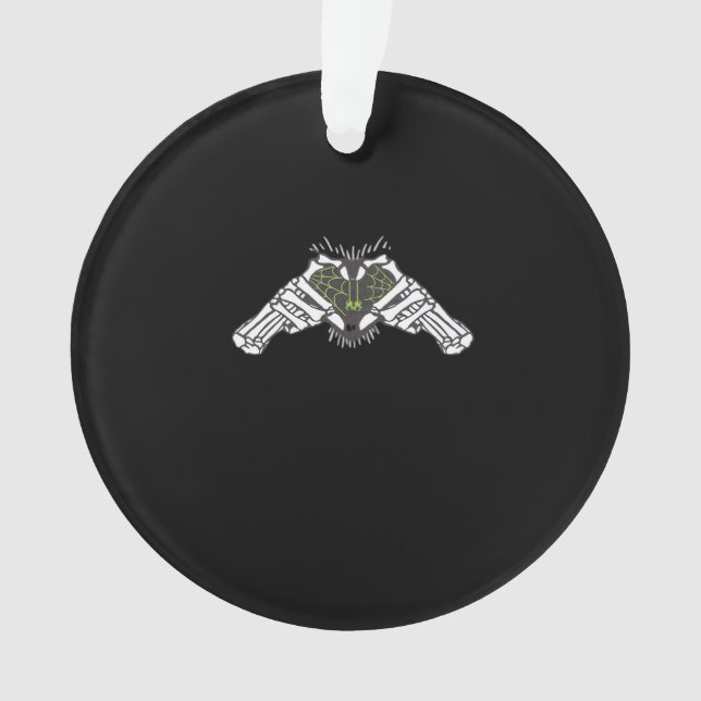 Skeleton Spider Heart Ornament (Front)