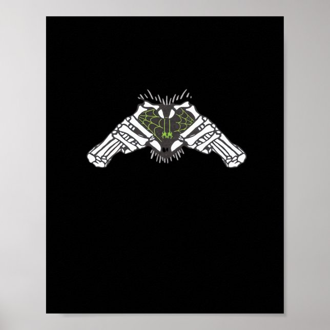 Skeleton Spider Heart Poster (Front)