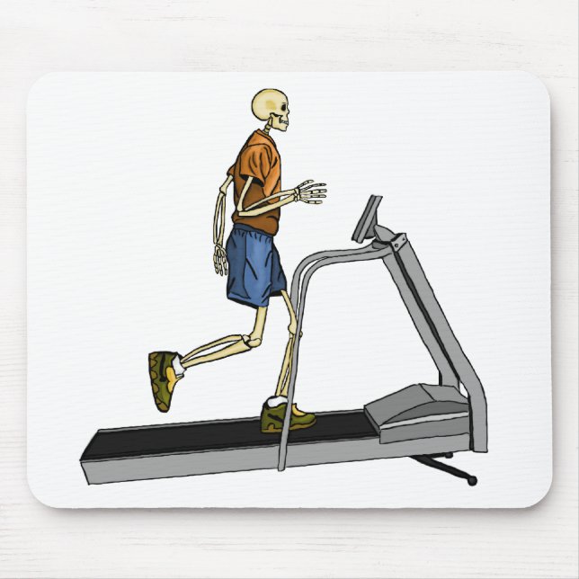 Skeleton Sport Fitness Mouse Pad (Front)