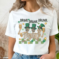 Skeleton St. Patrick's Day, Funny Drinking T-Shir