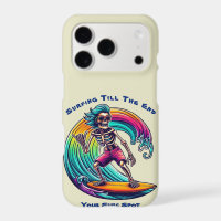 Skeleton Surfer Riding A Wave