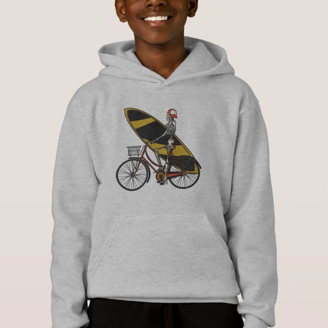 Skeleton Surfer with Surfboard (Front)