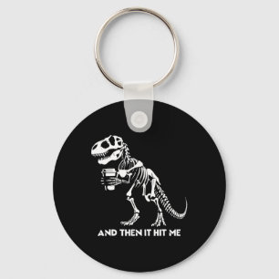 Skeleton T-rex Dinosaur Halloween Men Women Funny Keychain