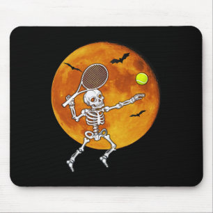 Skeleton Tennis Halloween Racket Ll  Mouse Pad