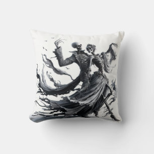 Skeleton  throw pillow
