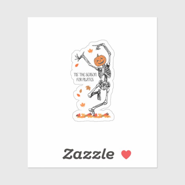 Skeleton Tis The Season For Pilates Meditation Hal (Sheet)