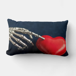 Skeleton Touch Gothic Romance Lumbar Pillow