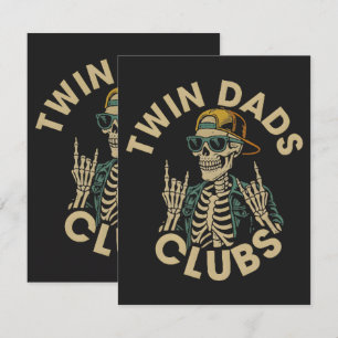  Skeleton Twin Dads Club Card