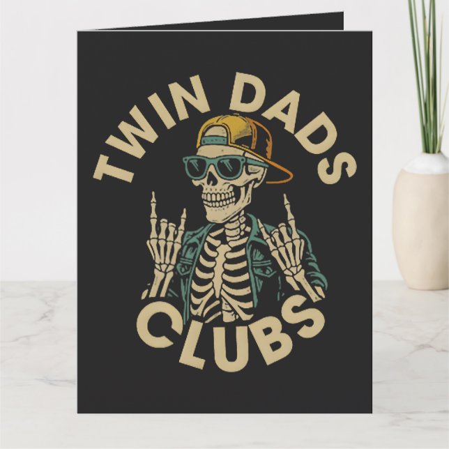  Skeleton Twin Dads Club Card (Front)