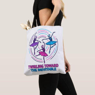 Skeleton Twirling Toward The Inevitable Birthday Tote Bag
