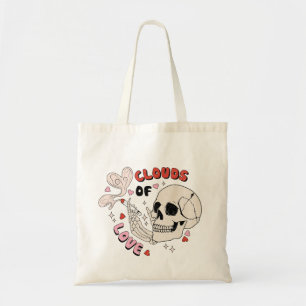 Skeleton Valentine’s Day Tote Bag, Funny Tote Bag