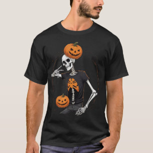 Skeleton Vibes: Spooky Halloween T-Shirt" T-Shirt