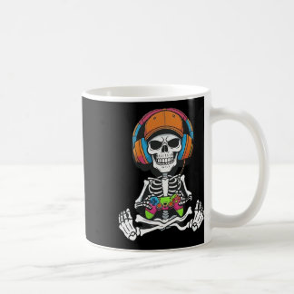 Skeleton Video Game Halloween Gaming Gamer Boys Me Coffee Mug