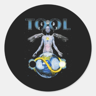 Skeleton Vintage Tool Shake Handyma Sarcastic Musi Classic Round Sticker