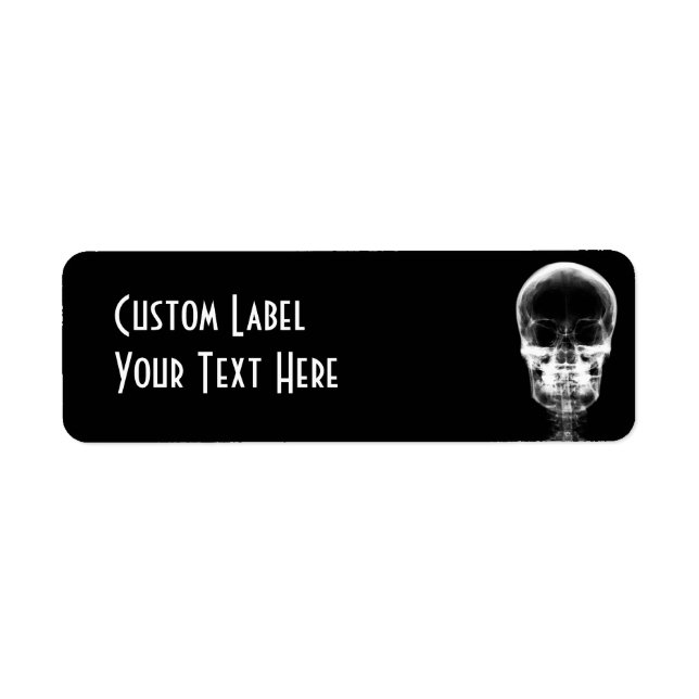 SKELETON VISION X-RAY SKULL - B&W (Devant)