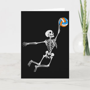 Skeleton Volleyball Halloween Costume Boys Teens G Card