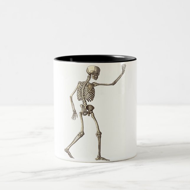 Skeleton Waving Mug (Center)