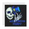 Skeleton Wearing Hat Halloween Party Invitation