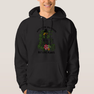 Skeleton When You're Dead Inside But Love Plants C Hoodie