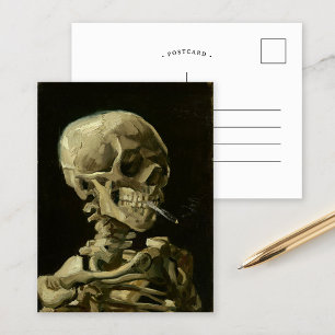 Skeleton with Burning Cigarette Vincent van Gogh Postcard