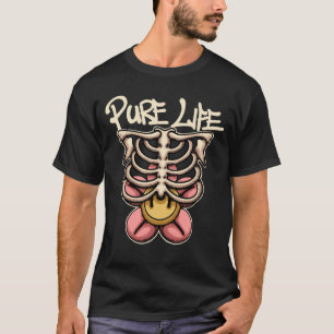 Skeleton with Smile streetwear  T-Shirt