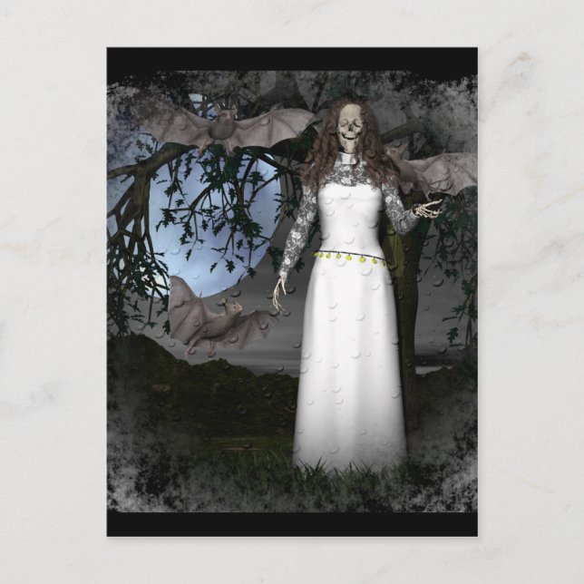 Skeleton Woman Postcard (Front)
