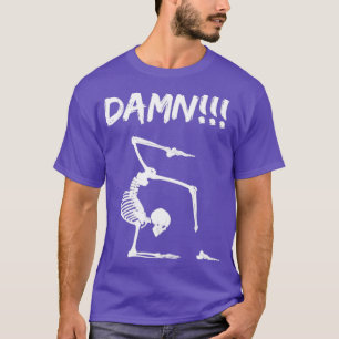 Skeleton Yoga funny halloween foot gift T-Shirt